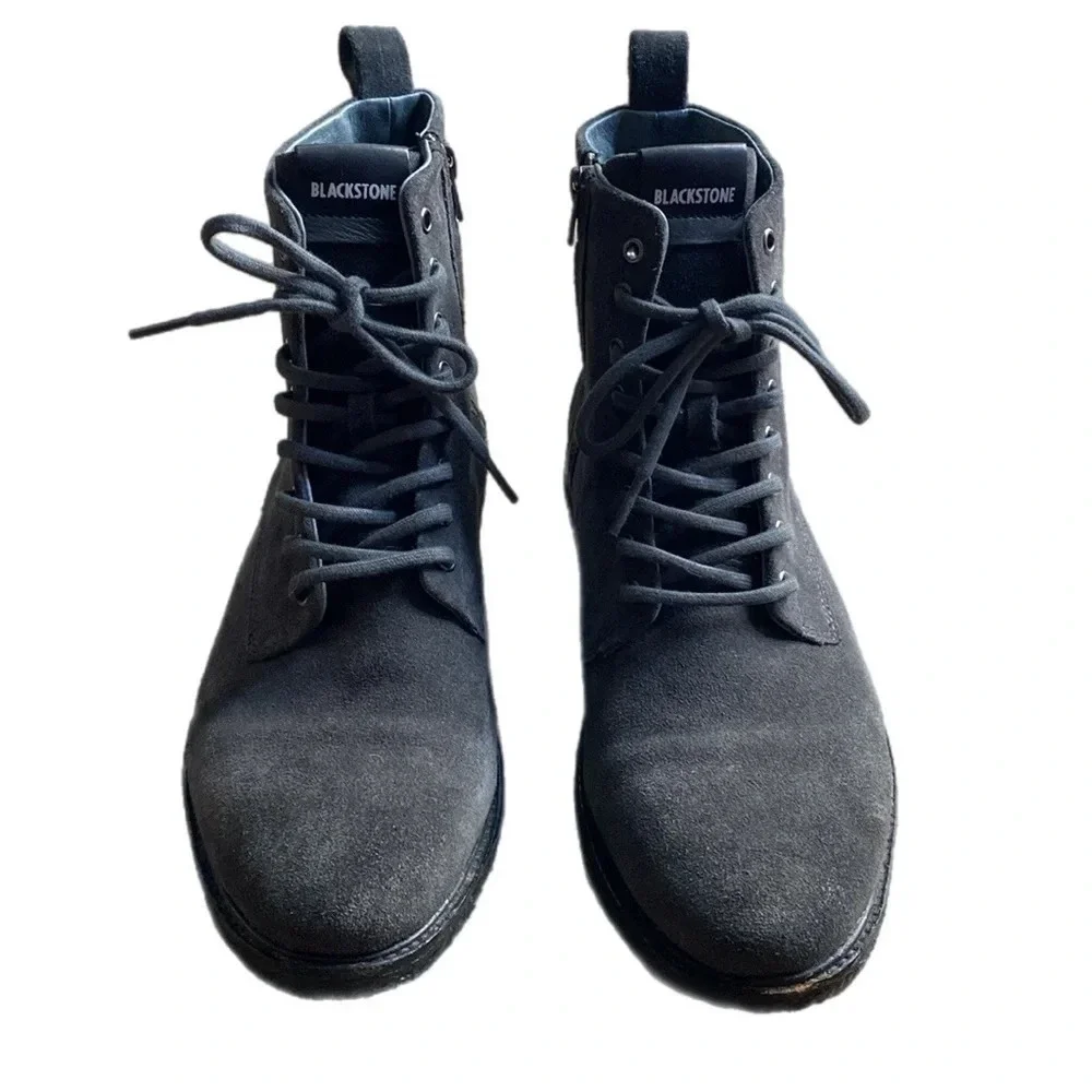 BLACKSTONE QM23 SUEDE LEATHER ZIPPER HIGH BOOTS
